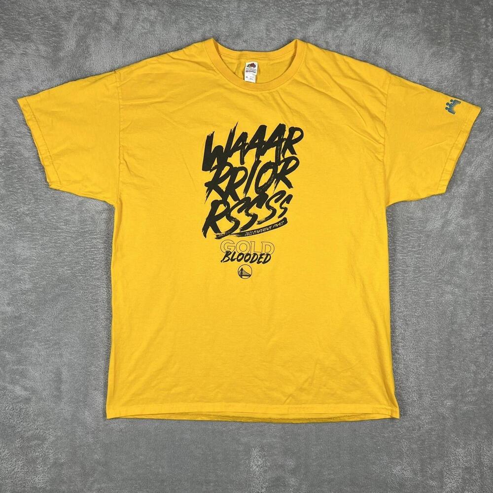 Golden State Warriors Conference Finals Mens T-Shirt Gold Blooded